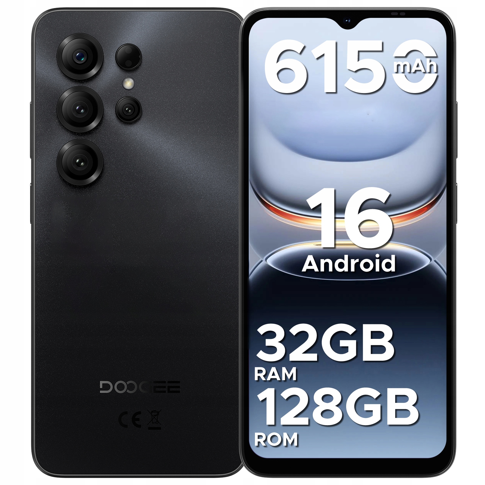 Smartfon Doogee NOTE56X Pro 4 Gb 128 Gb 4G (lte) czarny