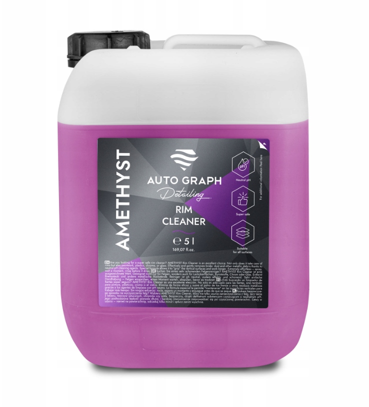 AUTO GRAPH _ AMETHYST RIM CLEANER DEIRONIZER KRWAWA FELGA 5L