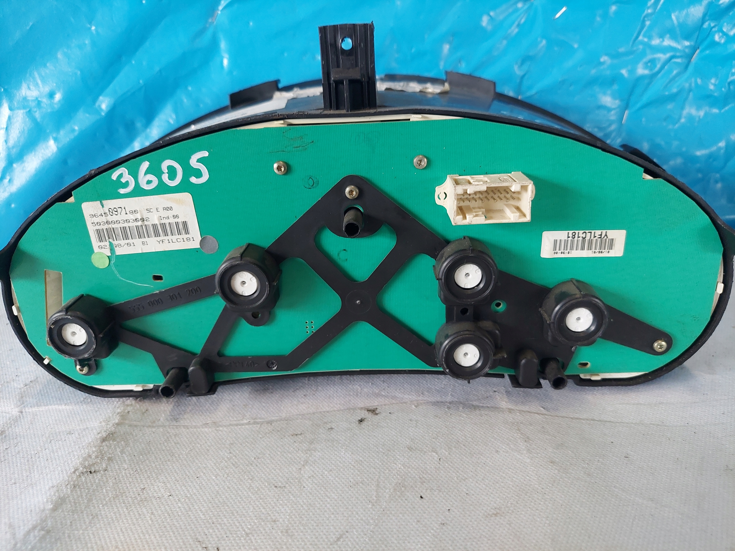dials clock PEUGEOT 206 1.4 B 9645097180