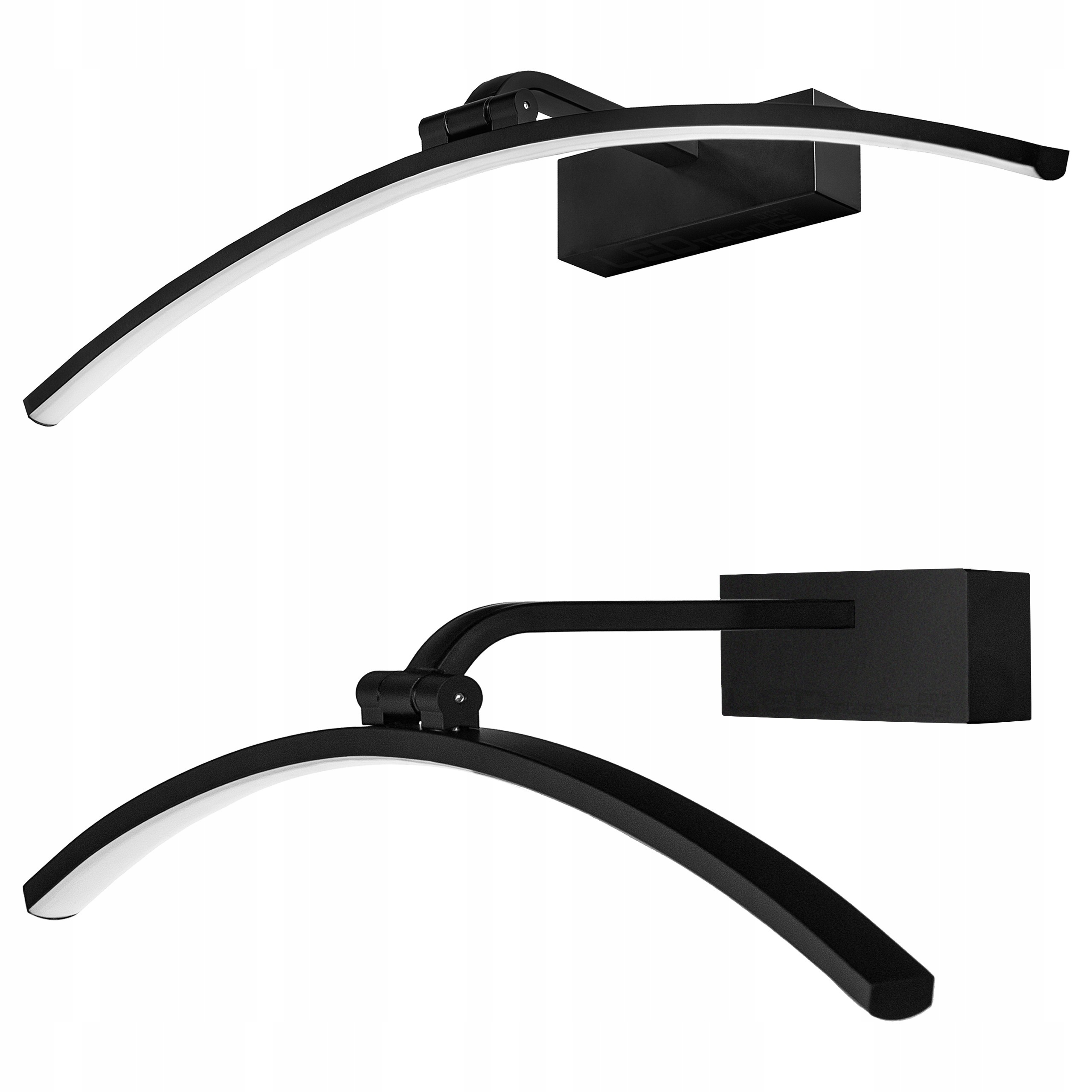 Kinkiet Łazienkowy Led 12W 60cm Lampa Nad Lustro Ścienna Okrągły Wygięty