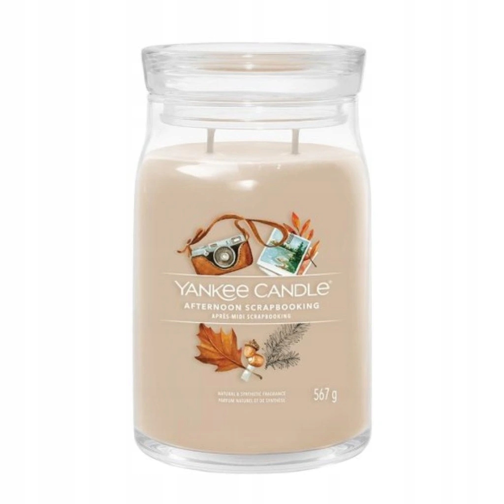 Yankee Candle svíčka Signature ve skle velká Afternoon Scrapbooking 567g