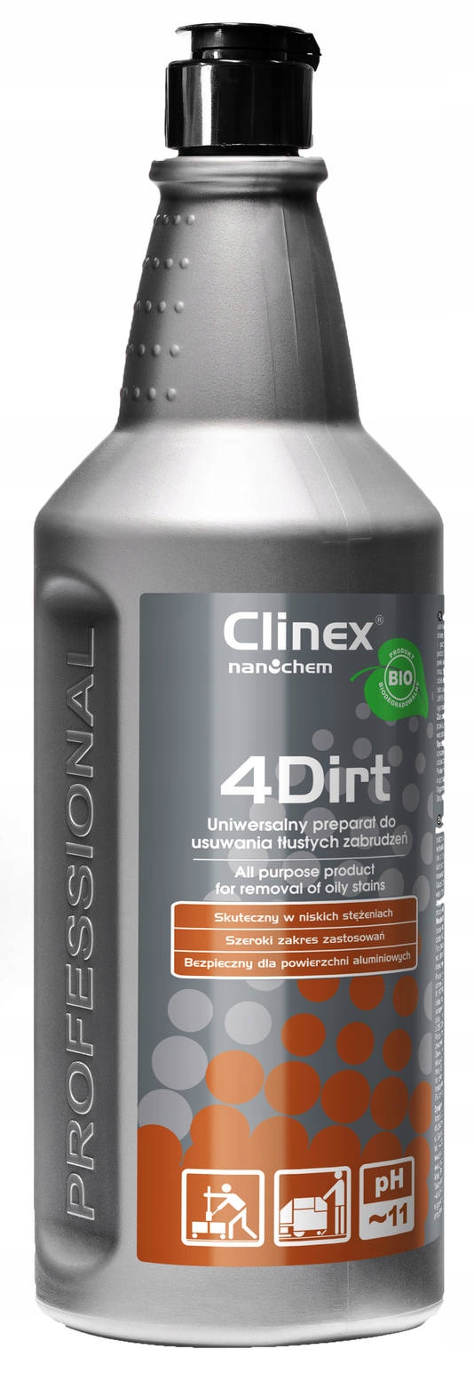 

Clinex 4Dirt 1L Płyn usuwanie Tłustych Zabrudzeń