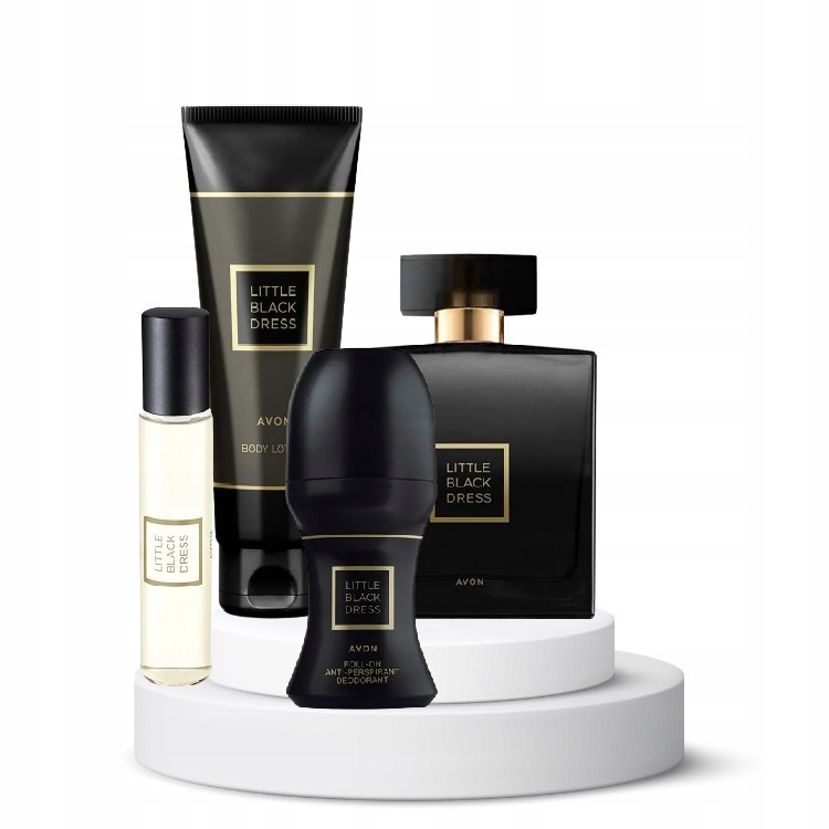 Zestaw damski Avon Little Black Dress Perfumy Balsam Kulka Perfumetka