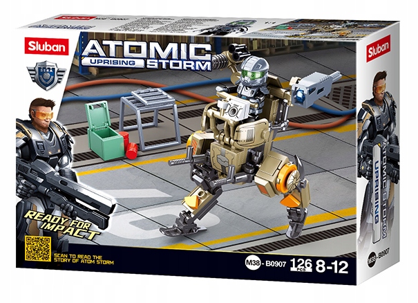 

Klocki Sluban Robot Patrolowy Biegacz Atomic Strom