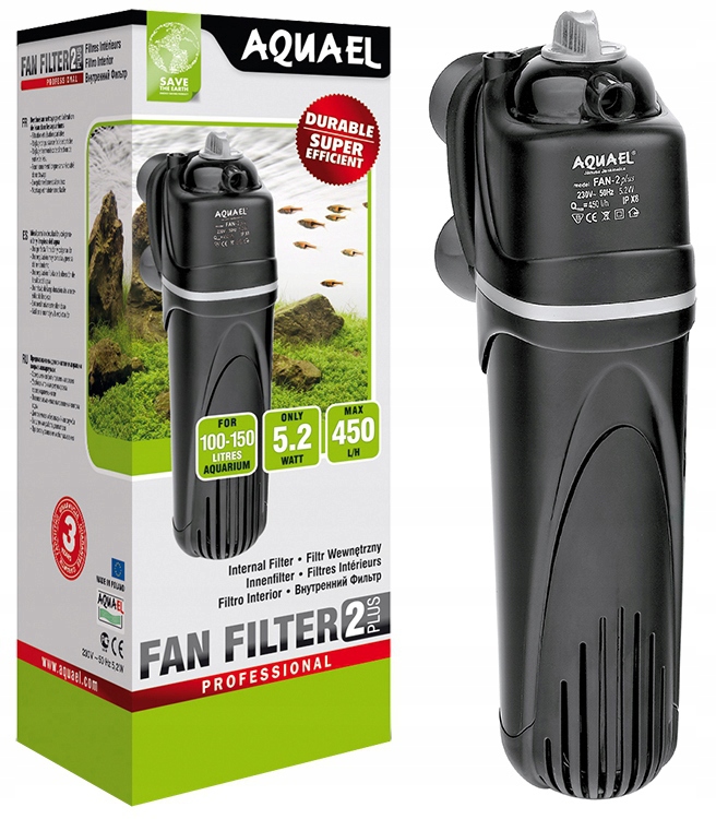 

Aquael Fan 2 Plus Filtr Wewnętrzny Do 100-150L