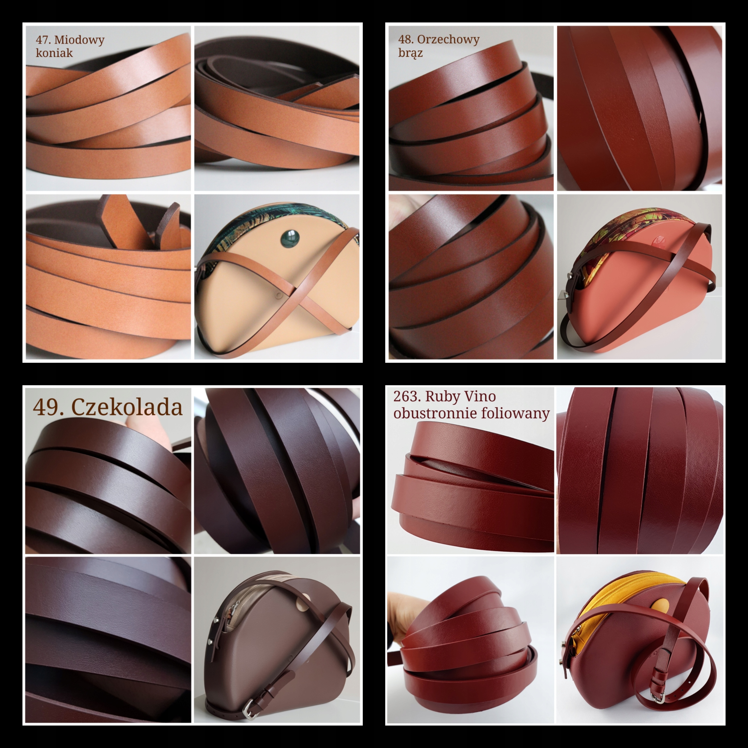 Regulowany pasek skóra do OBAG Moonlight, Pocket Materiał dominujący skóra naturalna