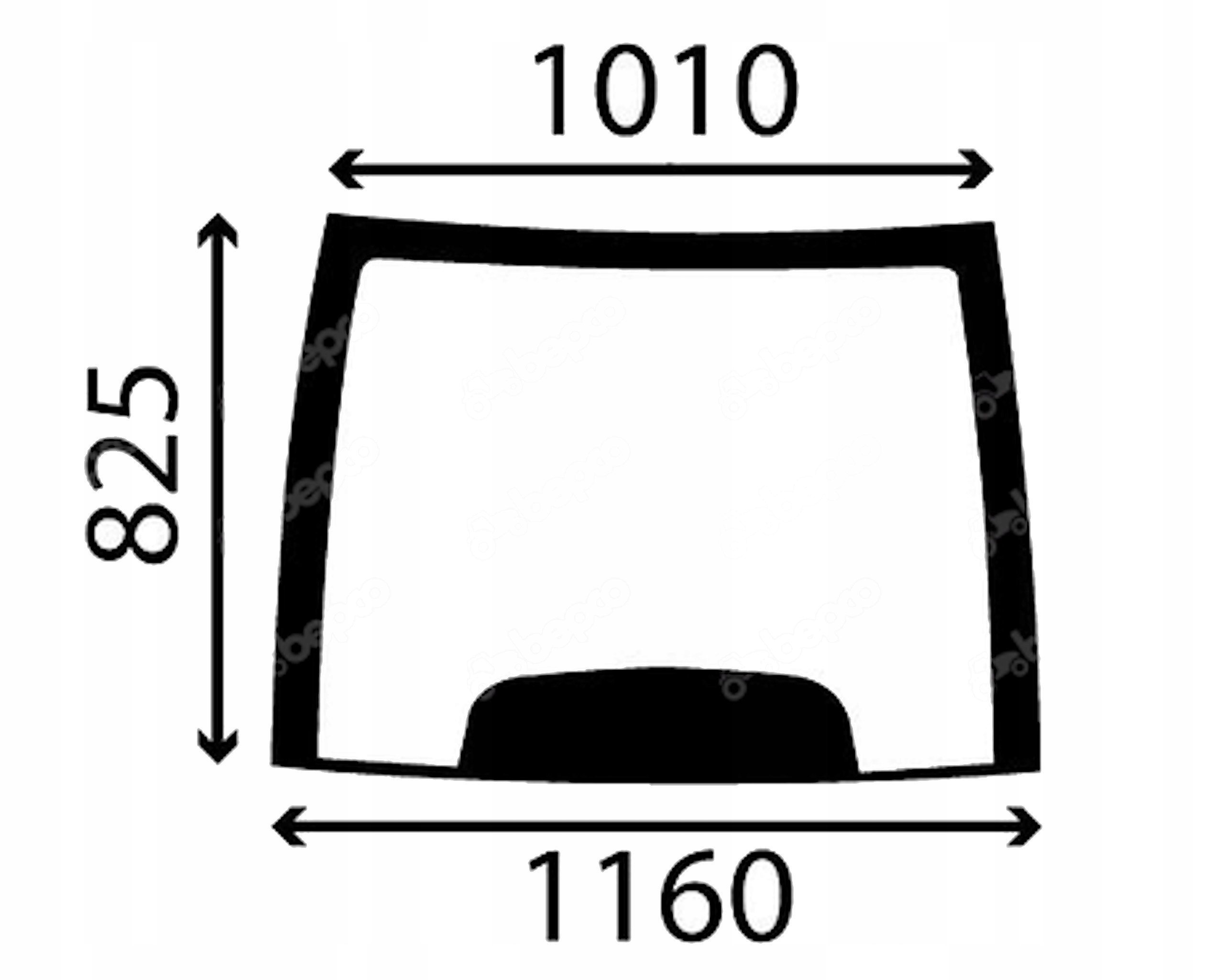 sklo Fiat Ford Landini přední 86511795