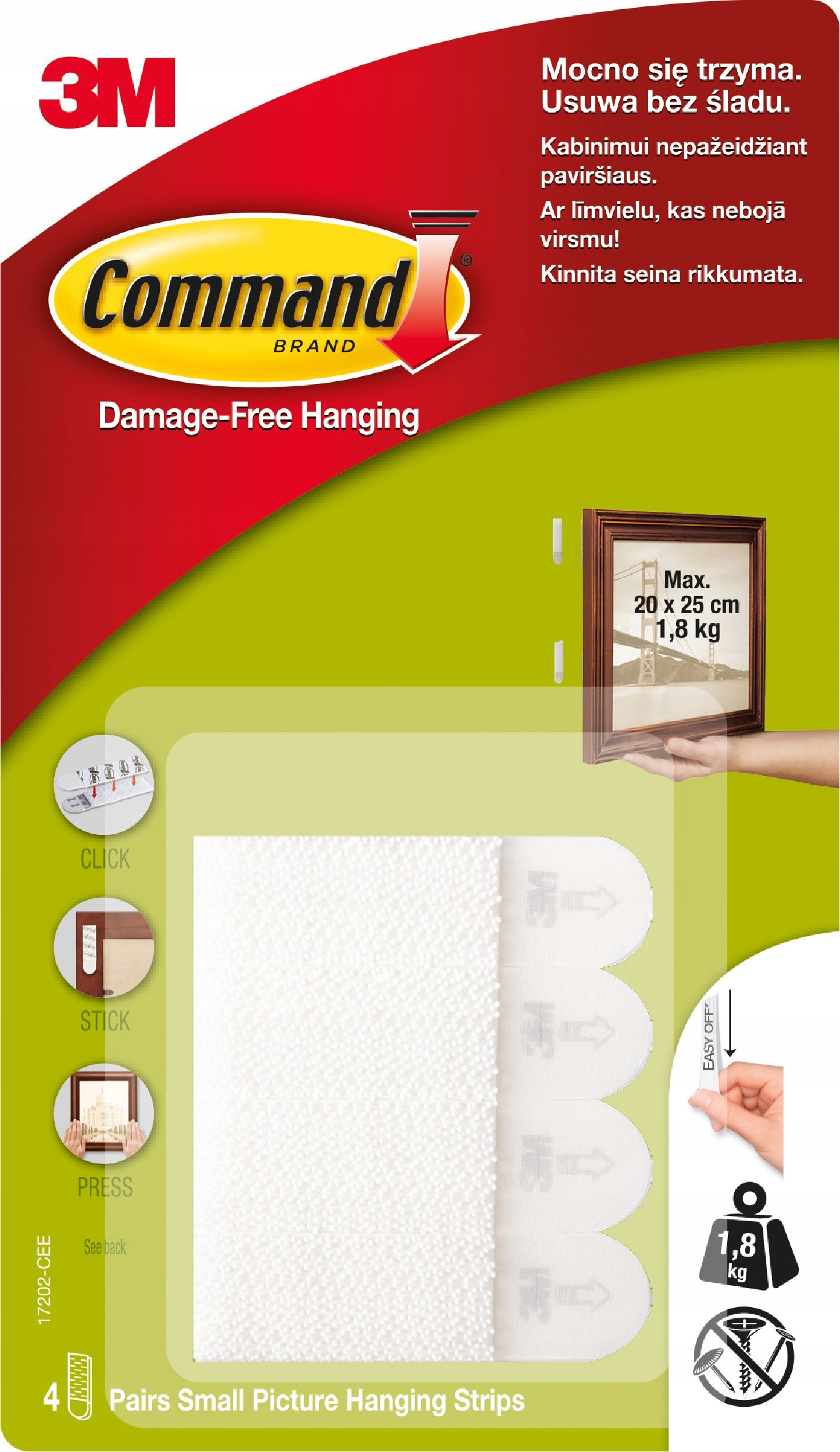 

Command Małe Rzepy Do Ramek Obrazów 4 kpl