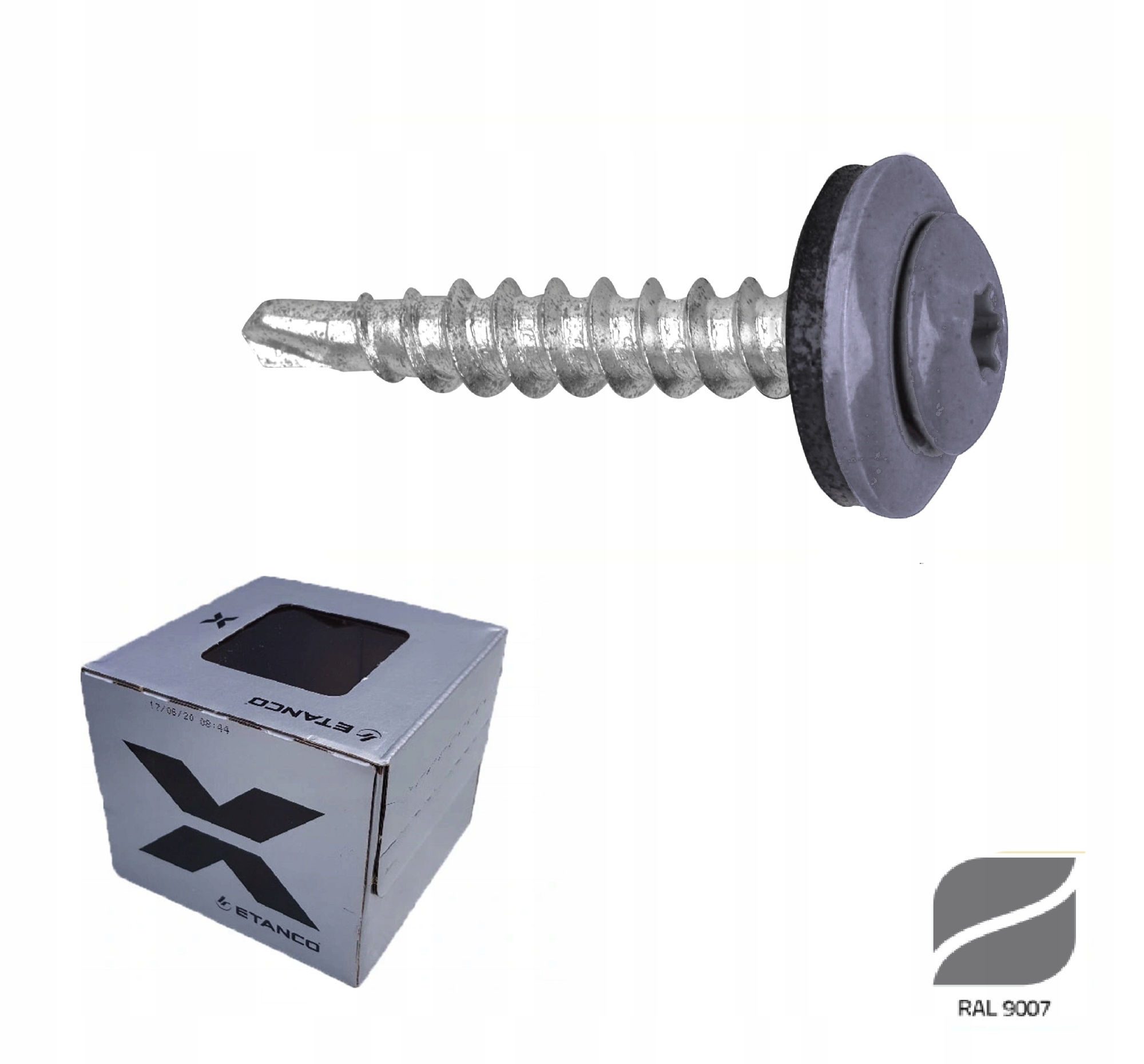 

Gunnebo Wkręt do blachy Torx 4,8x20mm Ral 9007