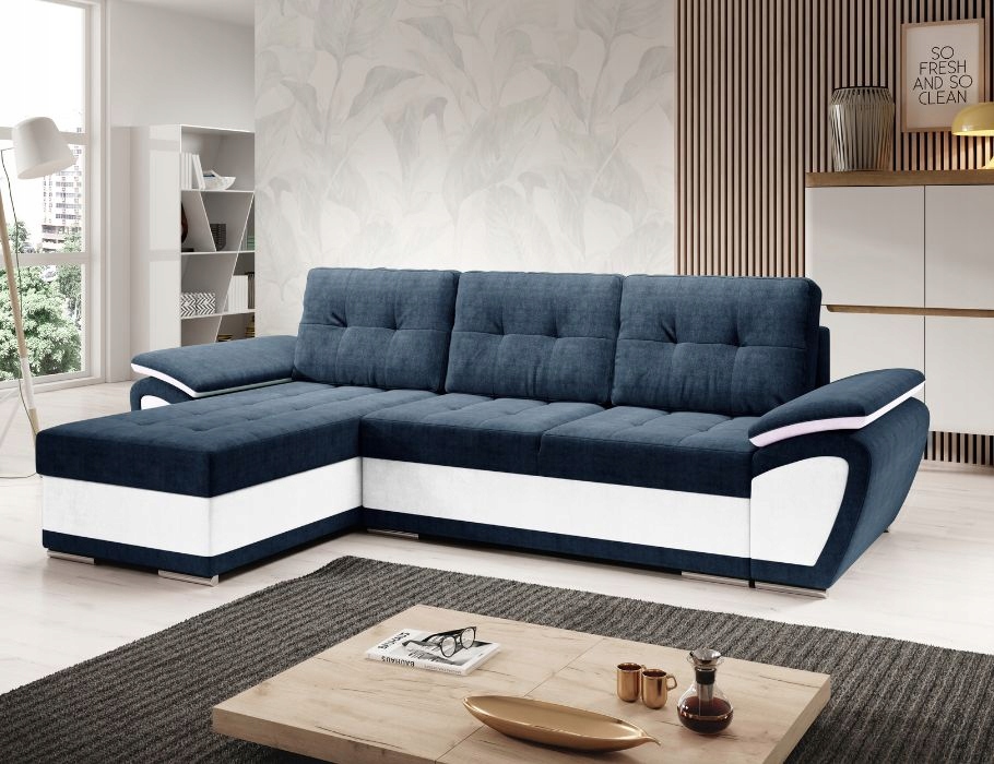 Moderní rozkládací rohová sedací souprava Enzo do obývacího pokoje