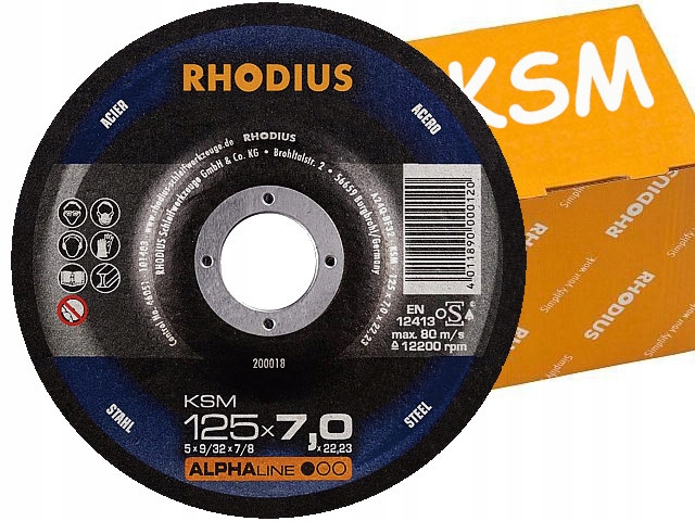 

Tarcza tarcze do szlifowania metalu 125x7 Rhodius