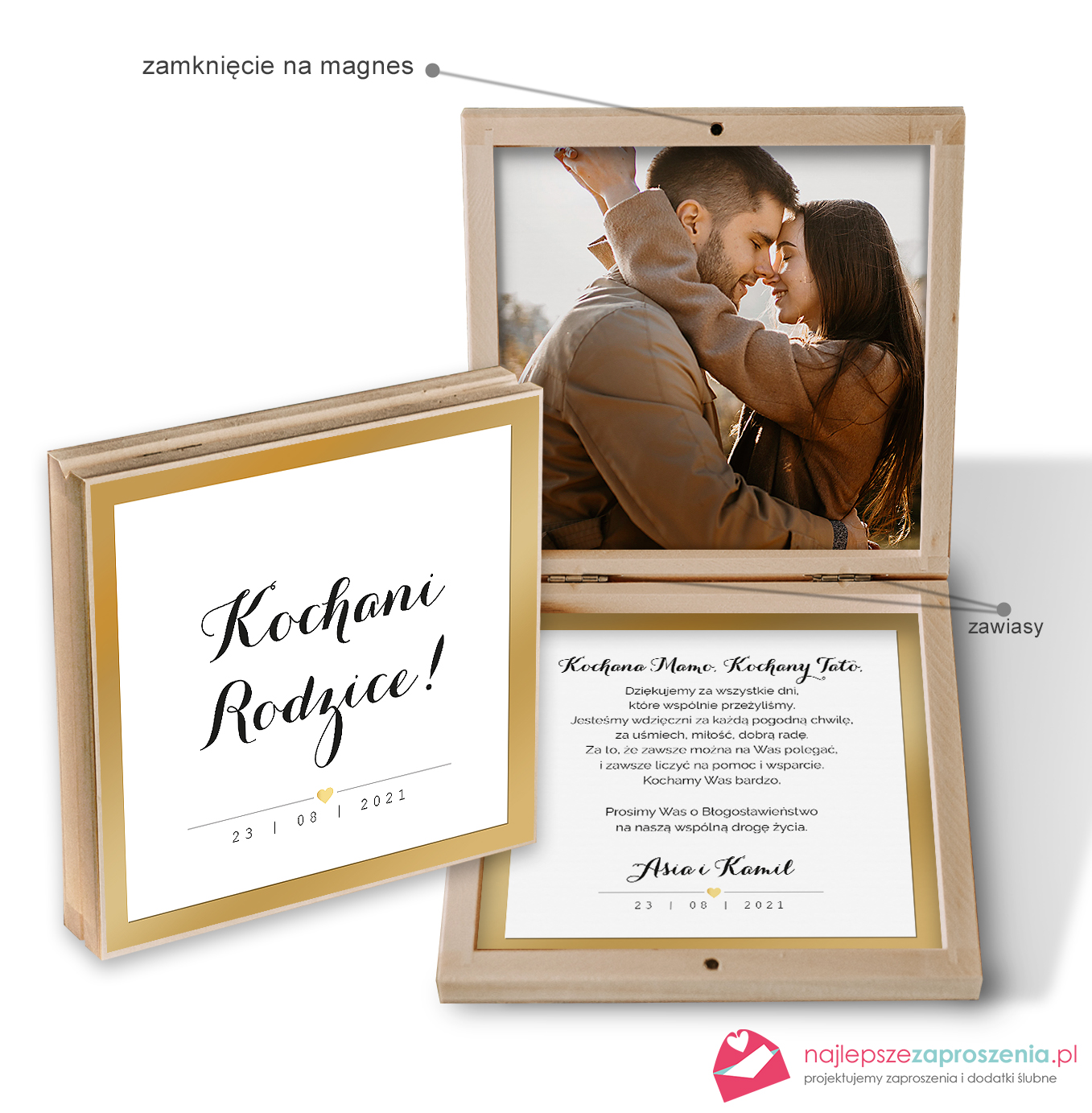 ZAPROSZENIA dla Rodziców ze zdjęciem