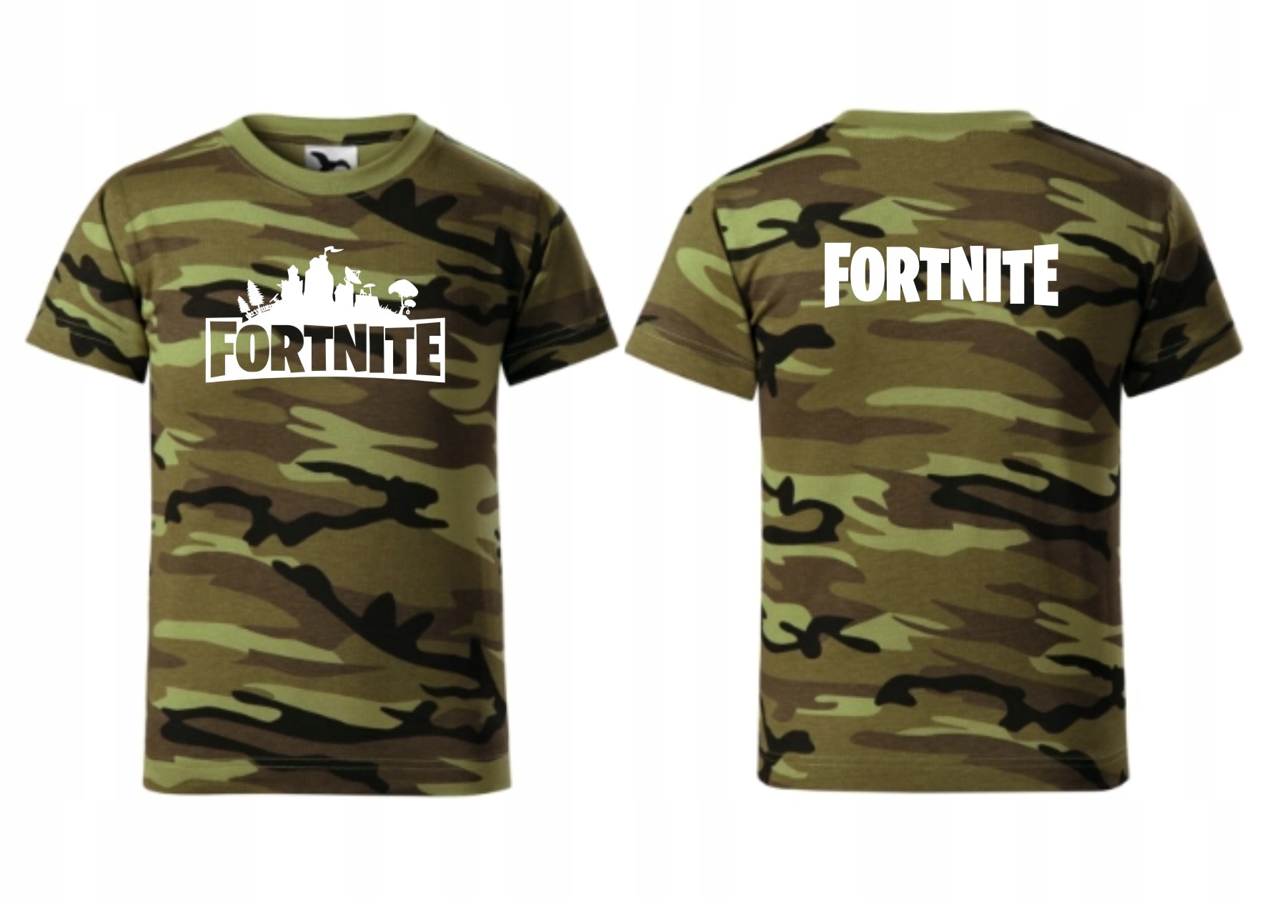 

Koszulka moro Fortnite nadruk przód+tył rozm 146