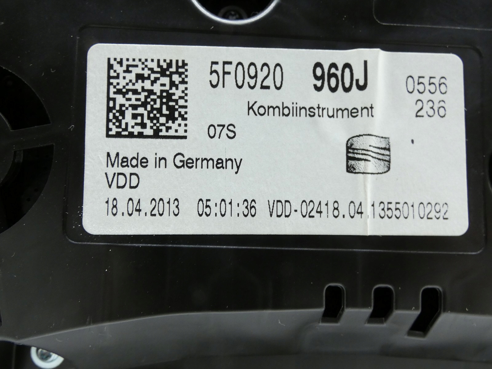 dials clock dials SEAT LEON III 1.6 TDI CLH 5F0920960J