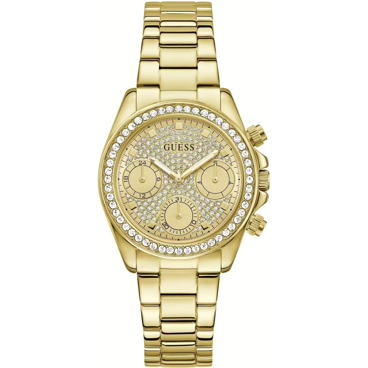 Dámské hodinky Guess GW1037L2 Zirkony zlaté