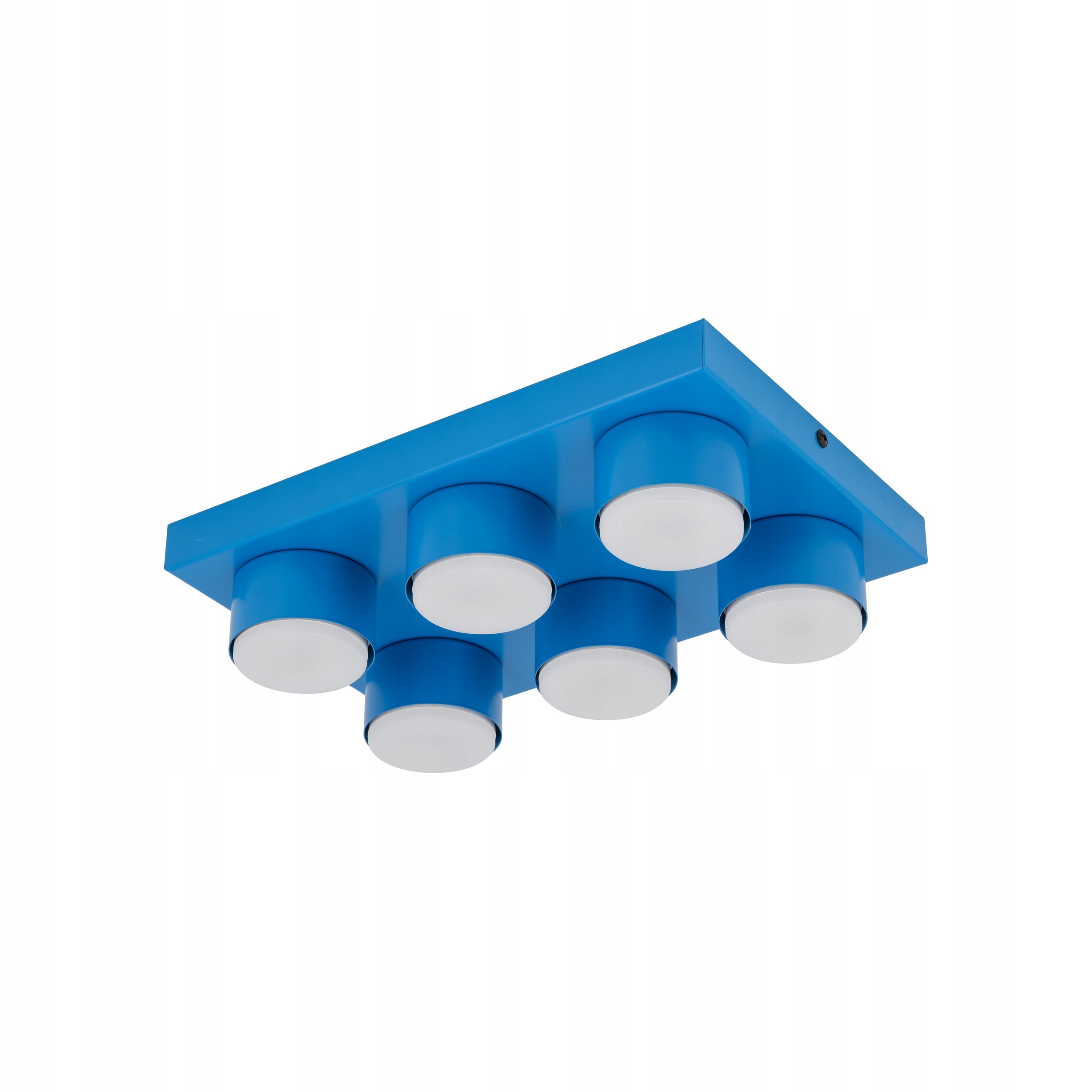 6-punktowa niebieska lampa sufitowa do salonu 6xGX53 Brix Blue Tk Lighting