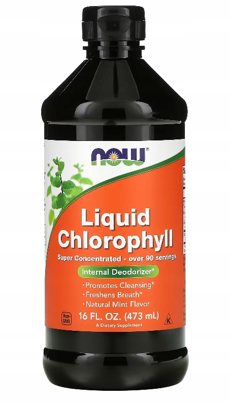 Zdjęcia - Witaminy i składniki mineralne Now Chlorophyll Liquid 473 ml Chlorofil W Płynie Miedź 