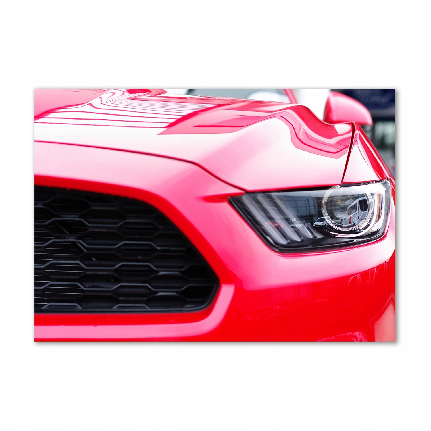

Foto obraz szkło akrylowy Czerwony mustang 100x70