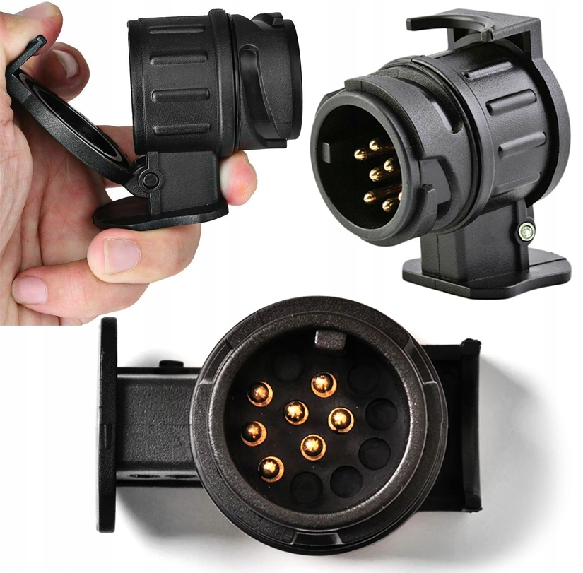 Adapter Redukcja Przejściówka gniazdo hak 13/7 PIN