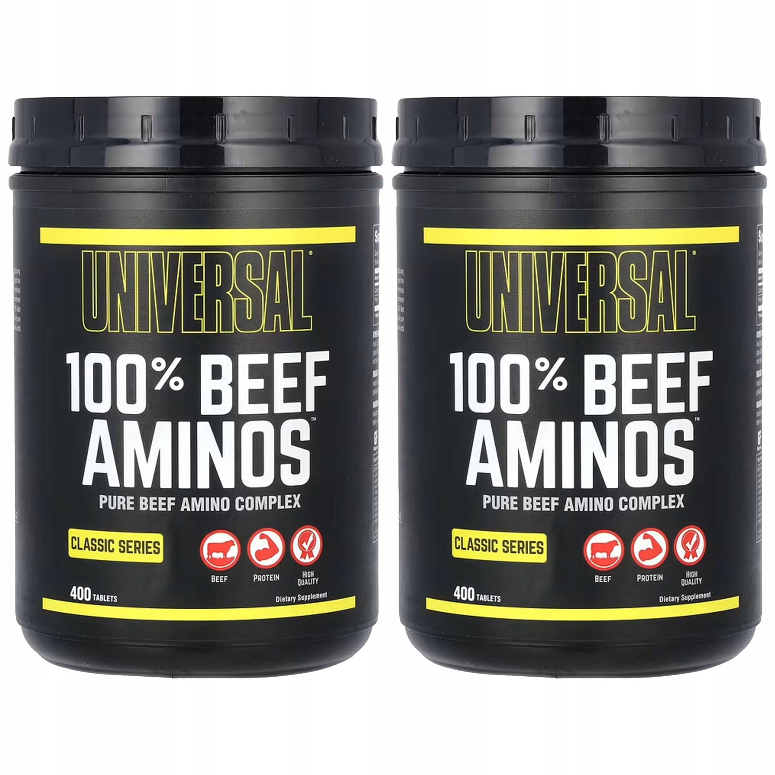 2 x Aminokyseliny hovězí protein Bcaa Eaa regenerace 100% Beef Amino Universal