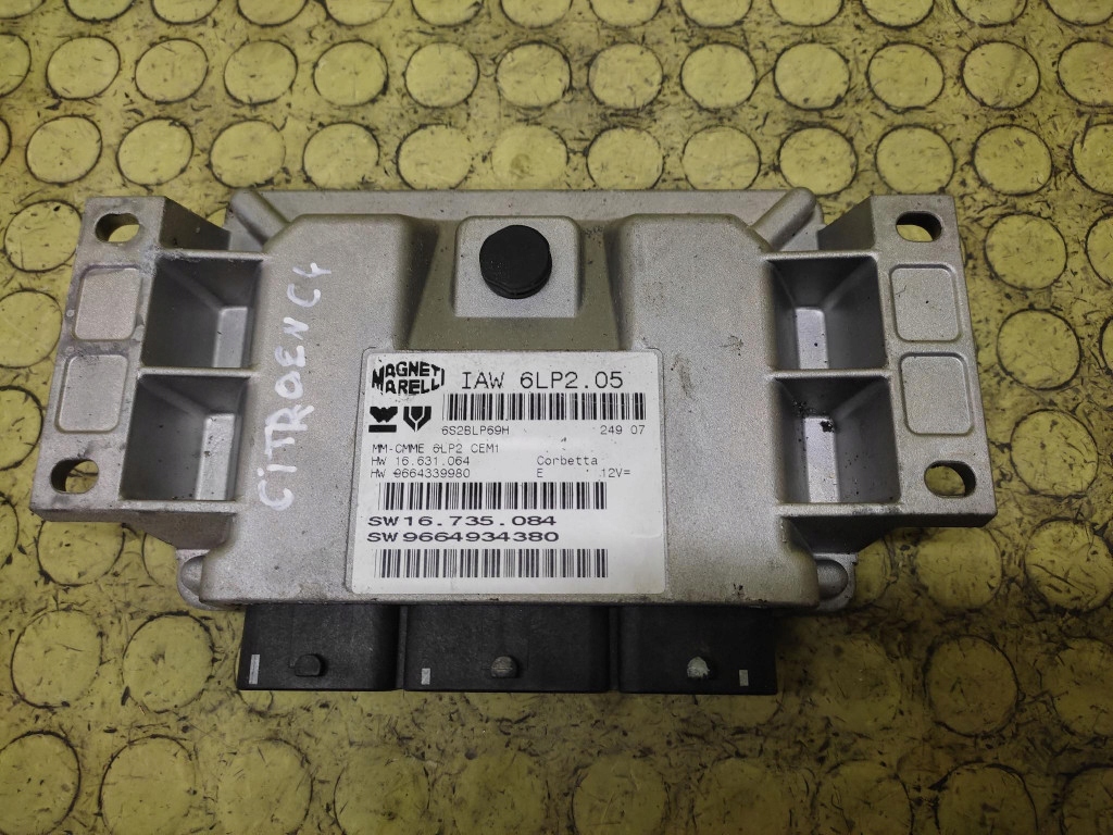 CITROEN C4 control unit of the engine 9664934380