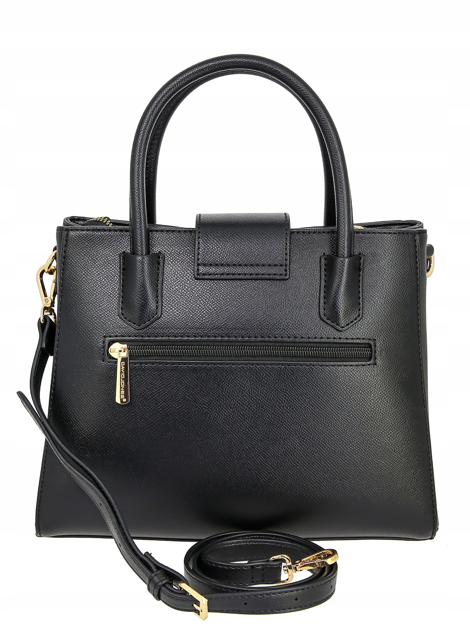 Torebka damska David Jones kuferek mały Kolor czarny