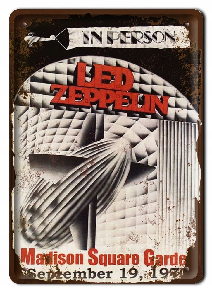 Rock Plakat Metalowy Szyld Obrazek Retro #10185