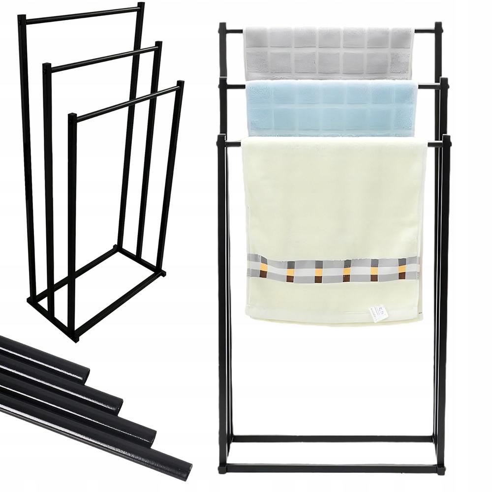 Volně Stojící Věšák Na Ručníky, Koupelnový Stojan, 3 Úrovně