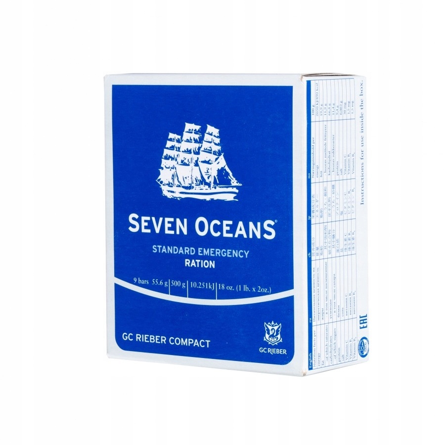 Racje racja żywnościowe Seven Oceans 500 g 2500kcal survivalowe ratunkowe