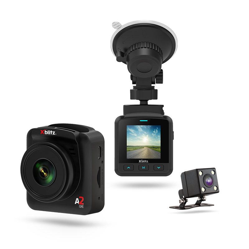 Xblitz A2 GPS Rejestrator jazdy Video Full HD G- Sensor + kamera cofania