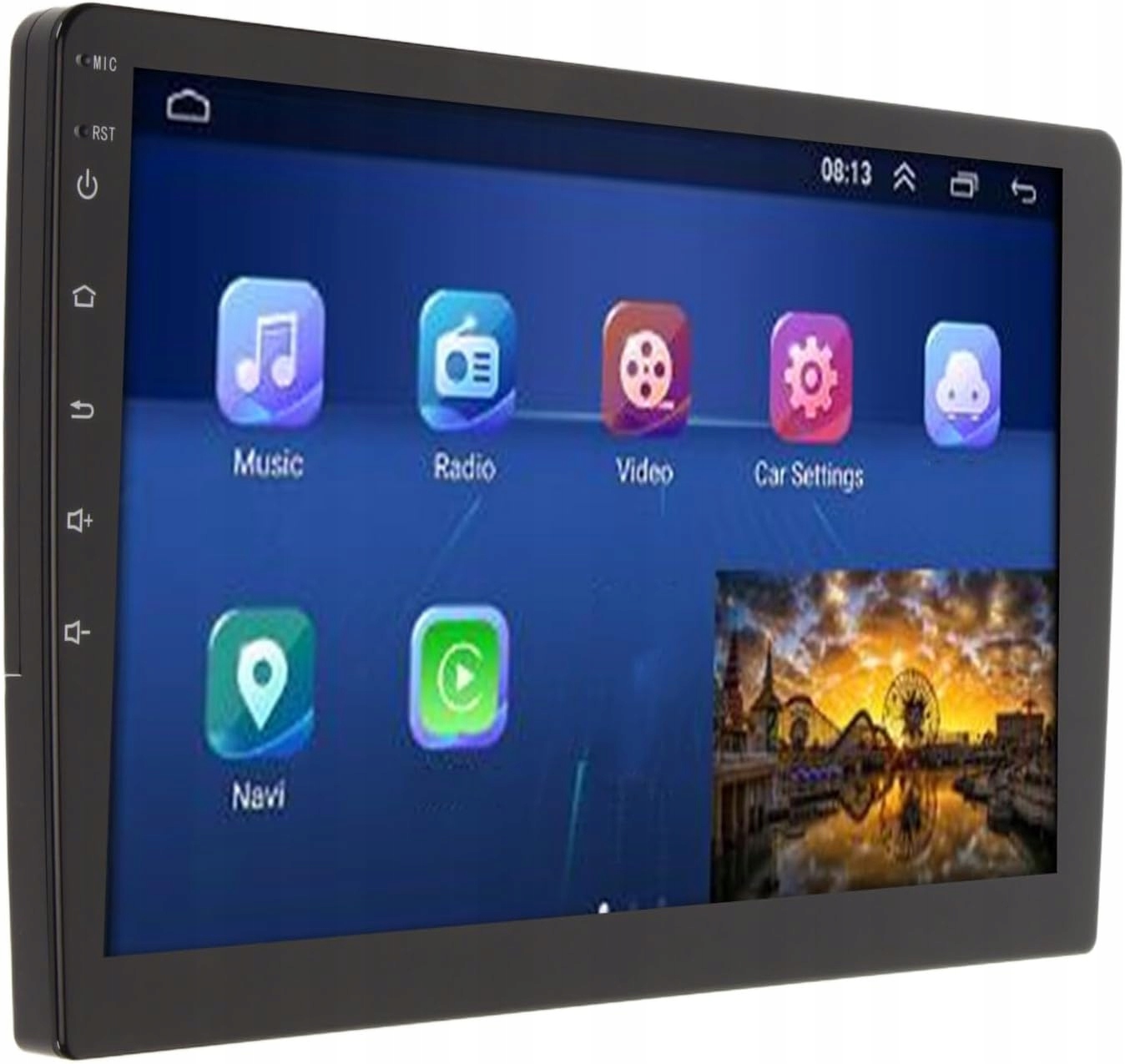 10 palců, automobilový multimediální přehrávač s Gps, zadní kamerou, dotykový