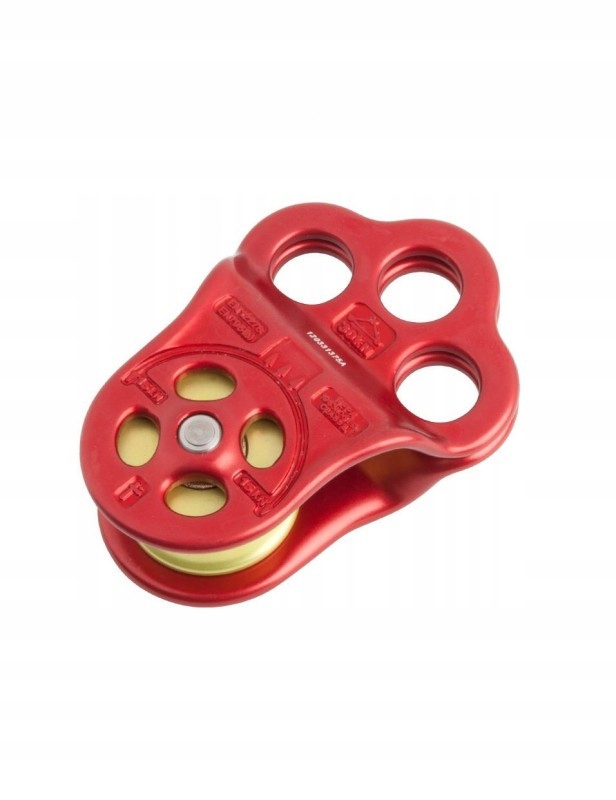 Blok DMM Triple Attachmetn Pulley červený