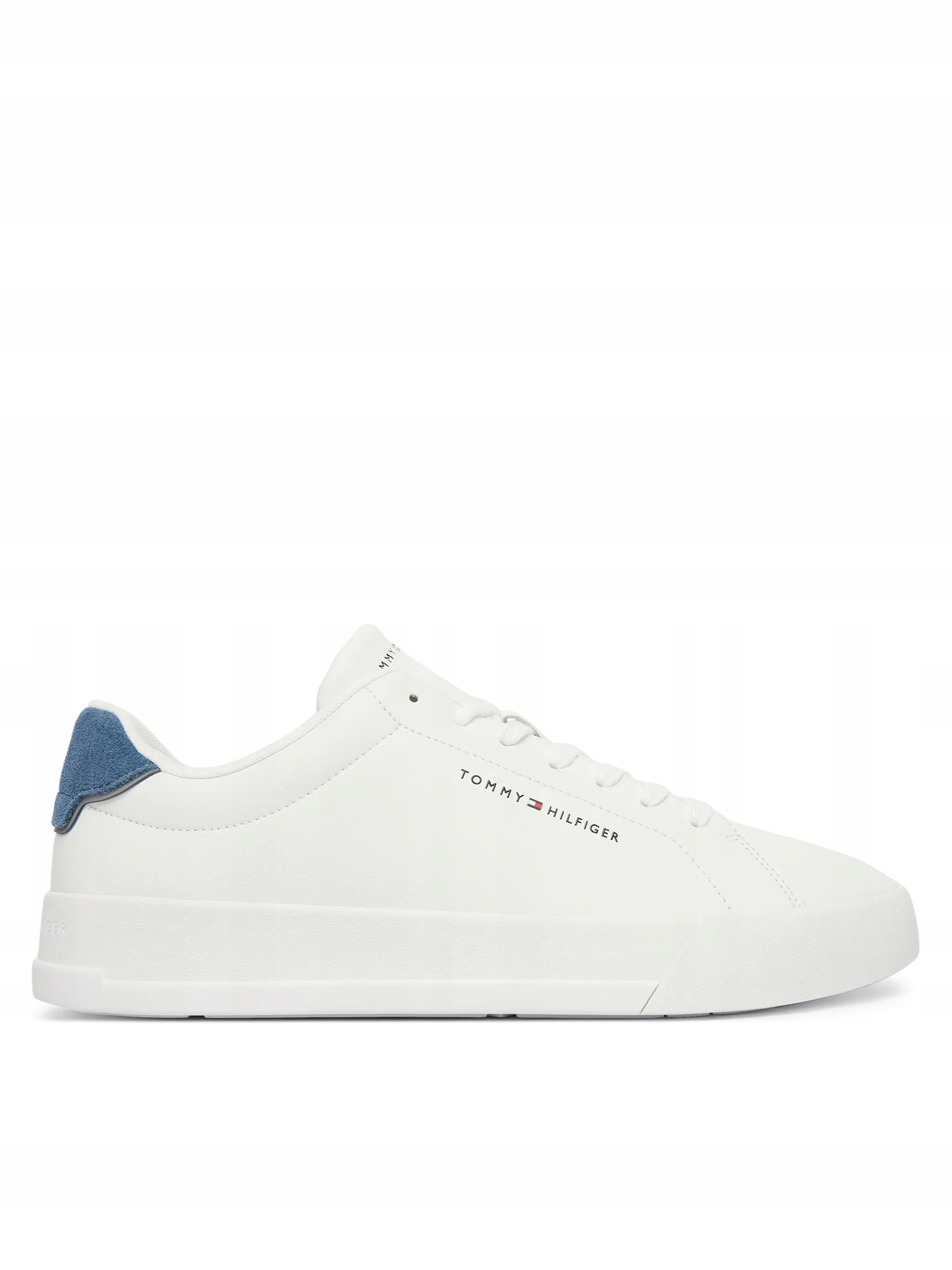 Tommy Hilfiger Sneakersy Th Court Lth Detail Ess FM0FM05367 Biały 44