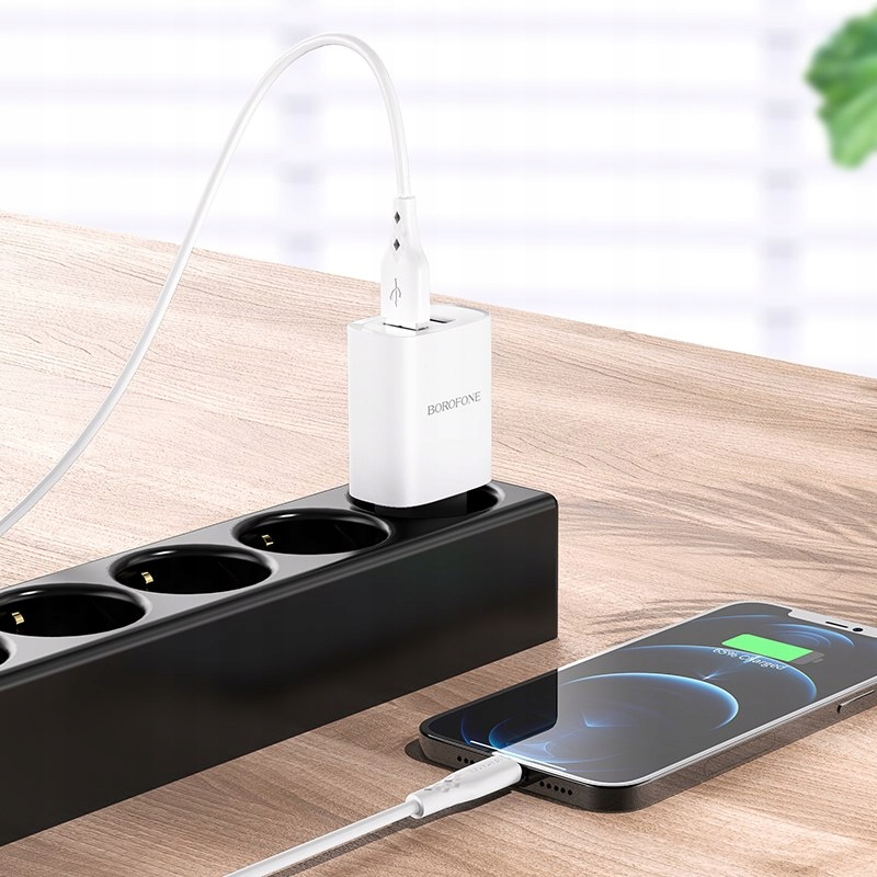 Ładowarka sieciowa Borofone 2xUSB - 2,1A biała Marka Borofone