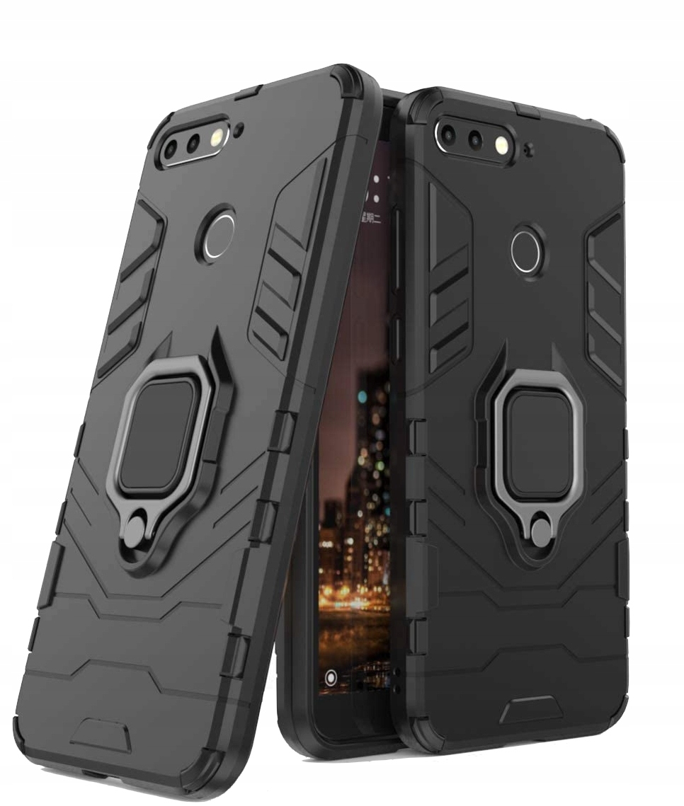 

Etui Pancerne Do Huawei Y7 2018 Holder Ring+ Szkło