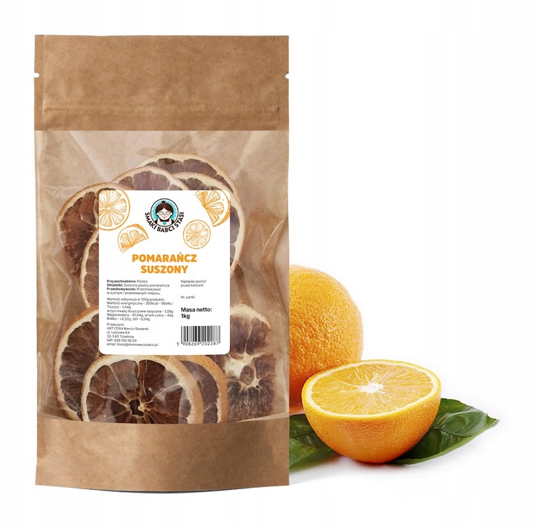 Levně Sušené pomerančové plátky Sušené kousky Dekorace Čaj dekorace Čaj dekorace 1kg