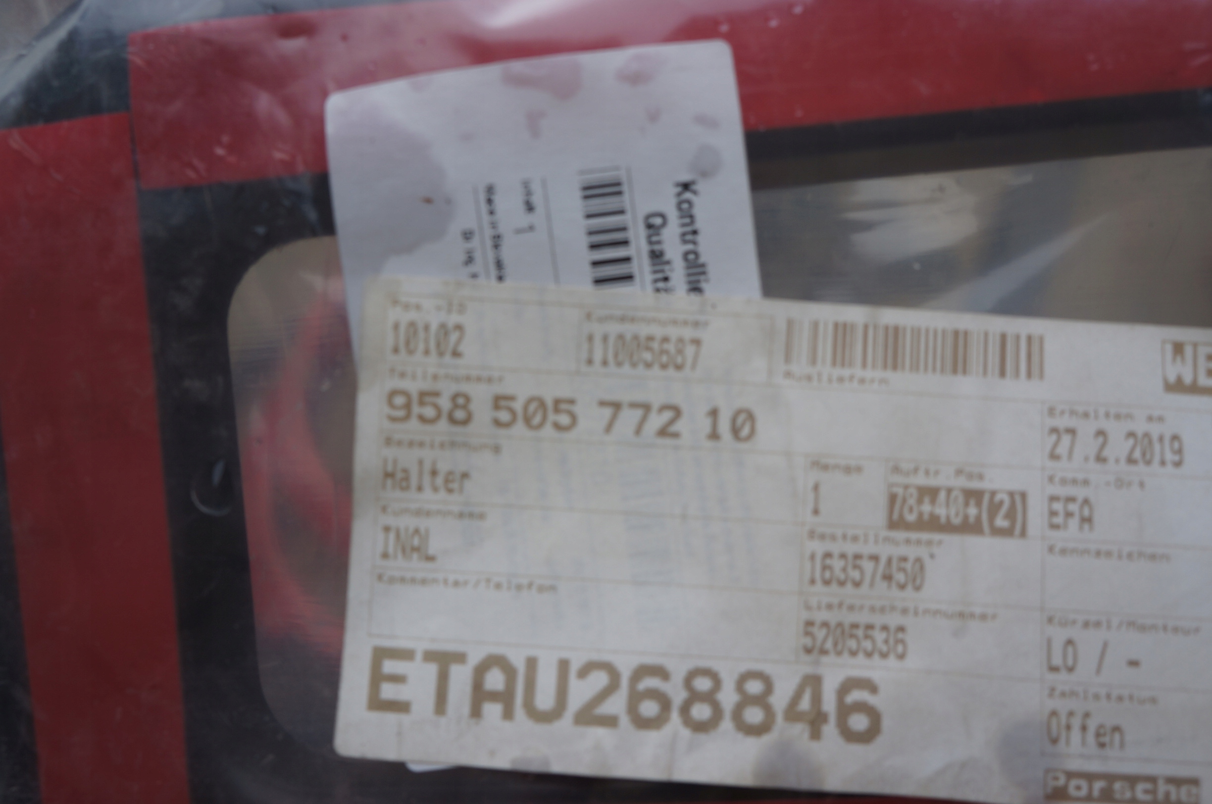 Halter der Stoßstange do Porsche Cayenne