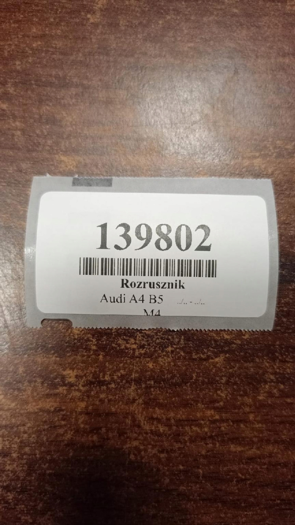 AUDI A4 B5 1.9 TDI starter 0001110106
