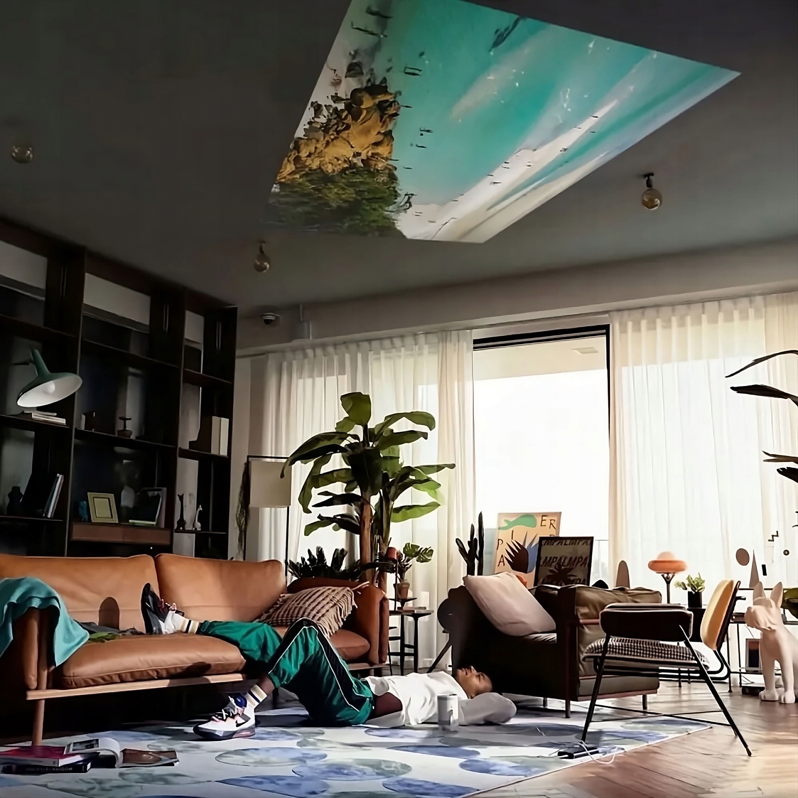 PROJEKTOR RZUTNIK ANDROID TV WIFI PRZENOŚNY SMART GŁOŚNIK OBROTOWY + PILOT Marka Magcubic