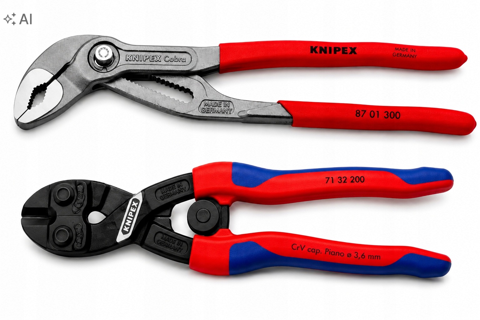 Knipex Pro Box Kleště Cobra 300 Štípací Kleště Cobolt 200 Sada Silných