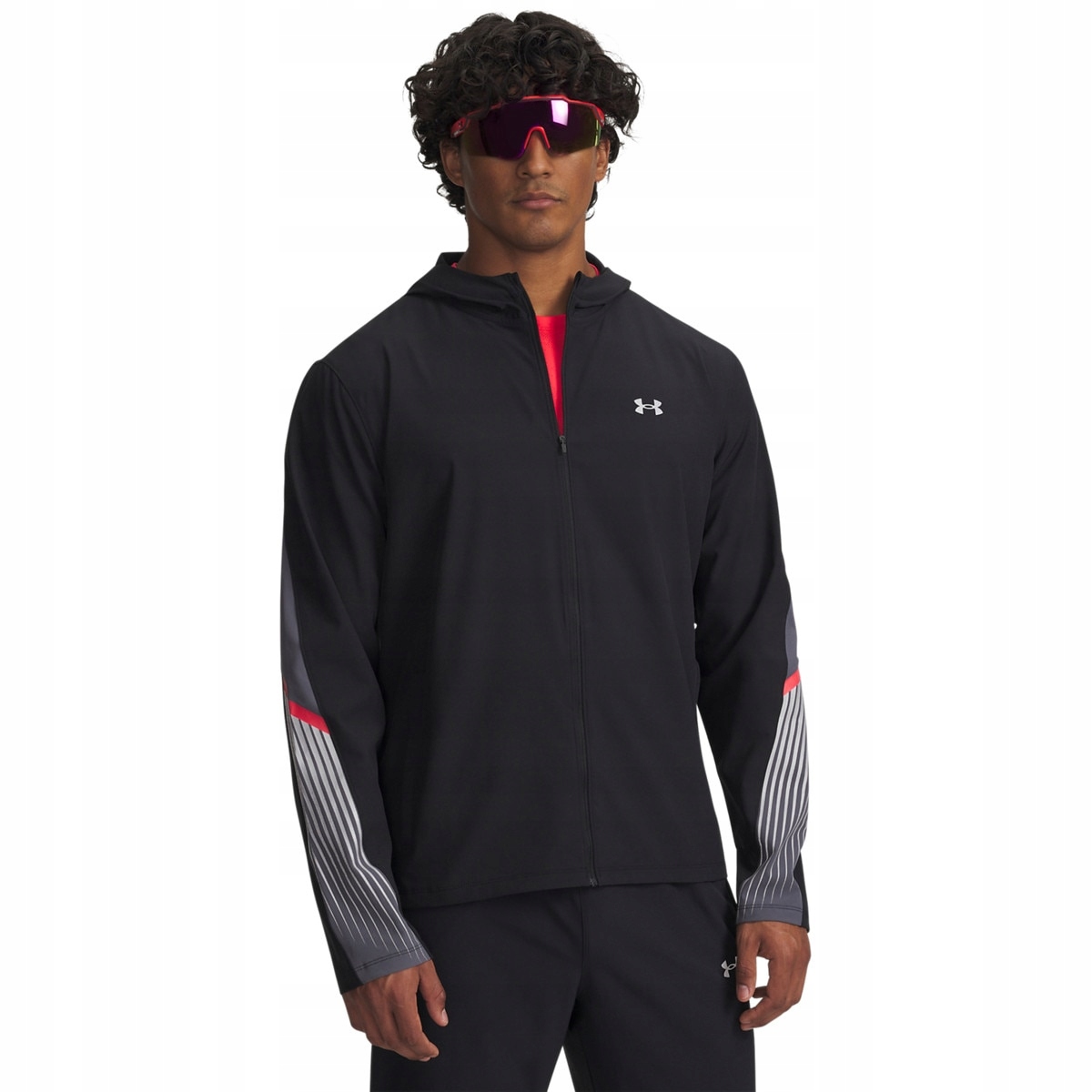 Męska kurtka do biegania Under Armour Ua Velociti Storm Hooded Czarny XL