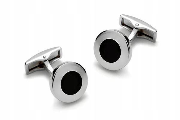 SPINKI DO MANKIETÓW KOSZULI + Pudełko skp15-10 Kamień Bez kamienia