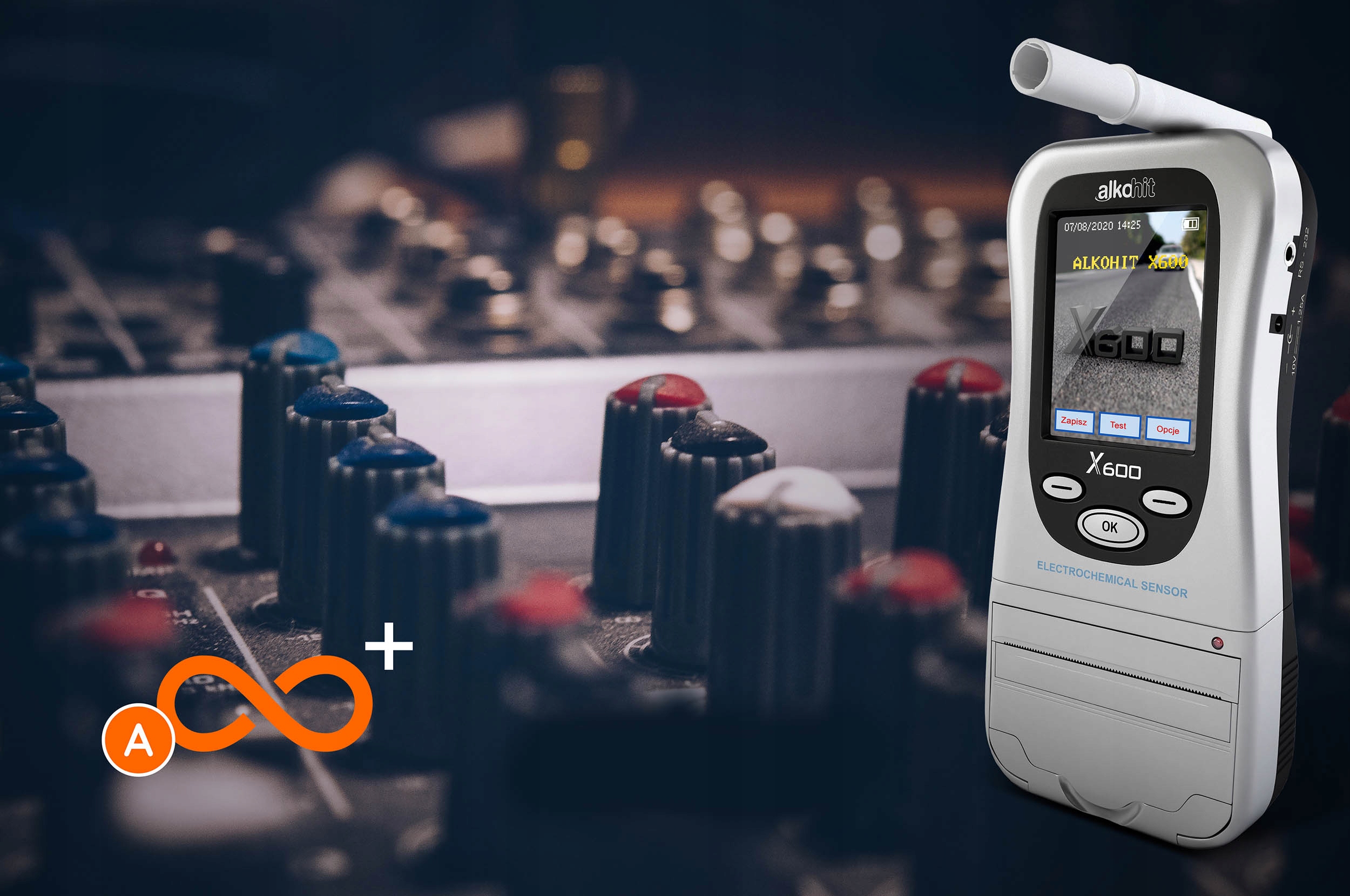 Profesjonalny Alkomat z DRUKARKA Alkohit X600 Producent code 0107