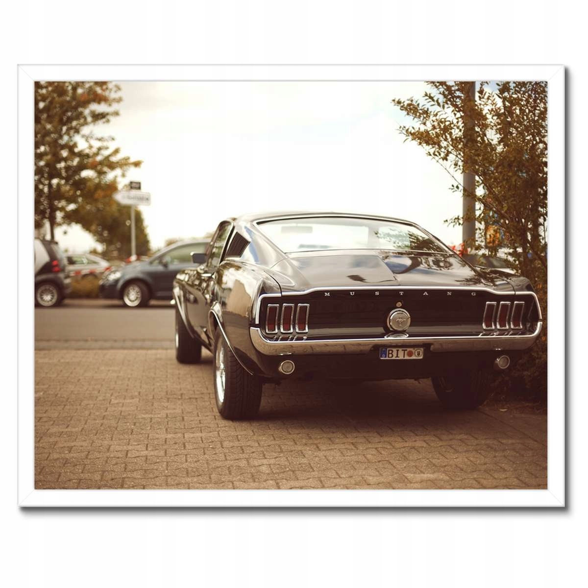 Plakáty v rámu 50x40 Vintage foto Ford Mustang