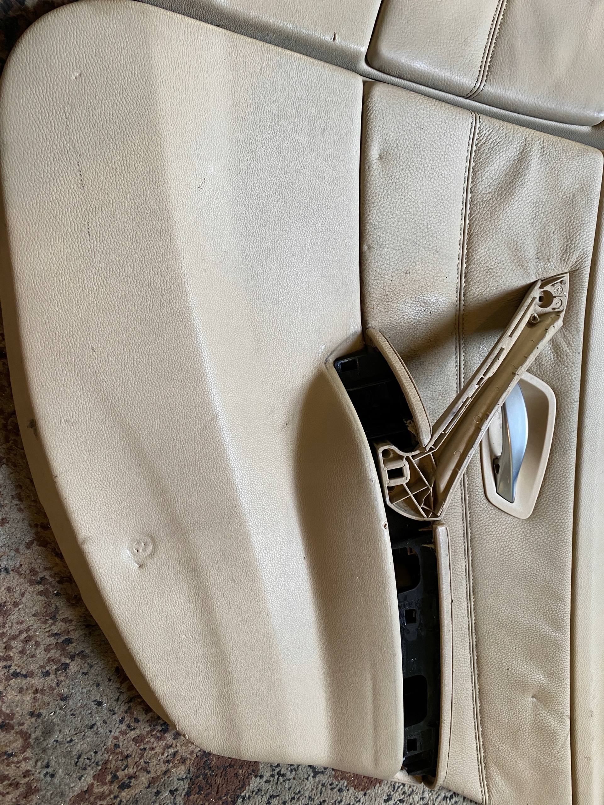 BMW E90 side side right left rear part leather KOMPLET