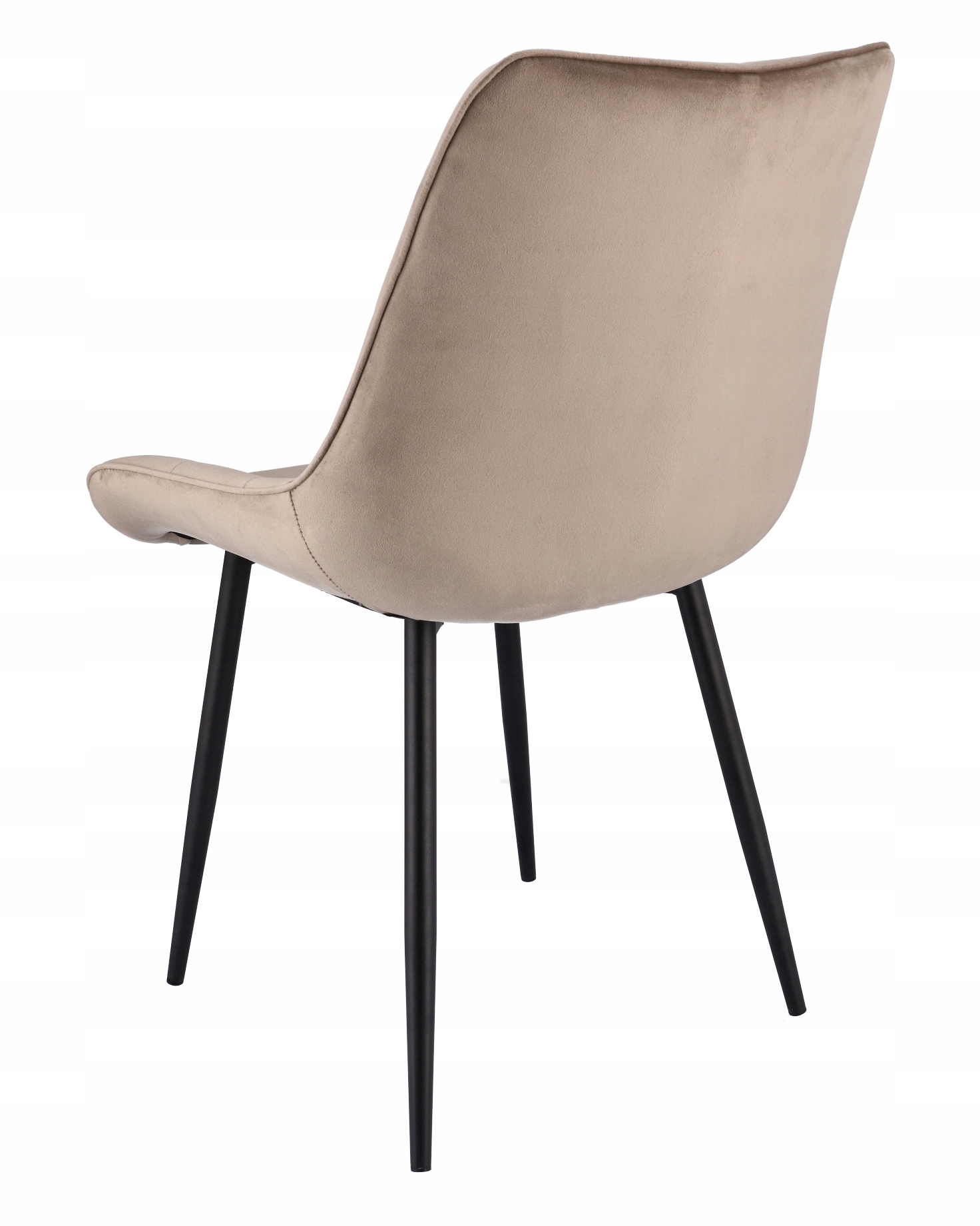 KRZESŁO tapicerowane pikowane salonu jadalni WELUR Głębokość mebla 63 cm