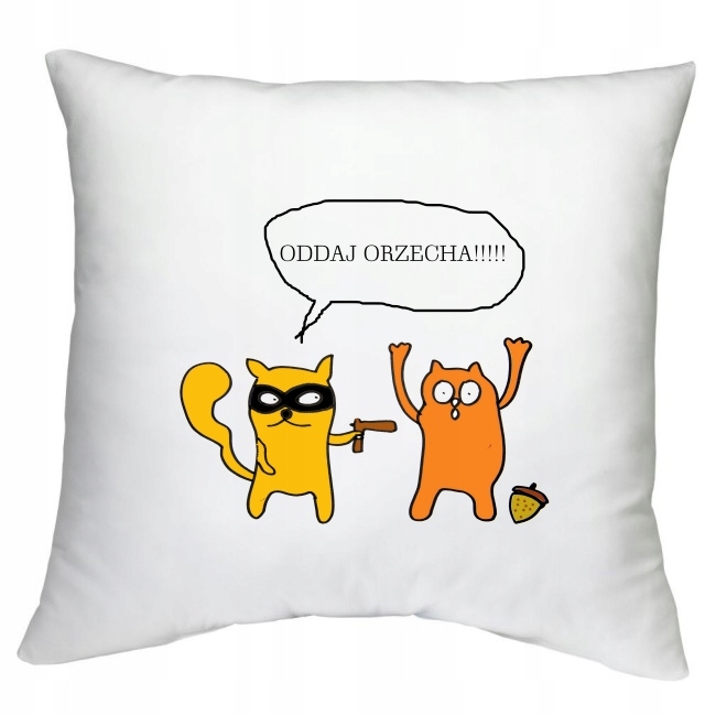 PODUSZKA WIEWIÓRKA RUDA WIEWIÓR bóbr WZORY Szerokość produktu 40 cm