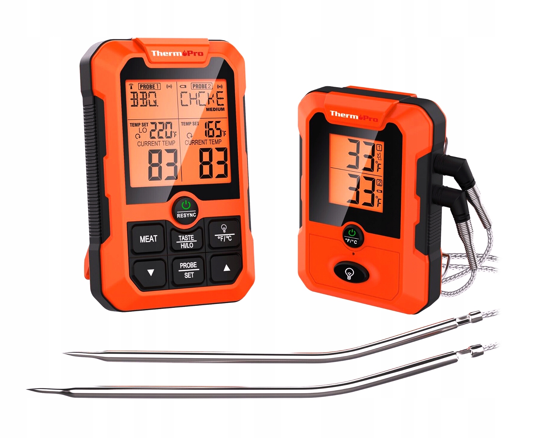 Kuchyňský teploměr Bezdrátový 2 sondy Udírna Grill ThermoPro TP-810W
