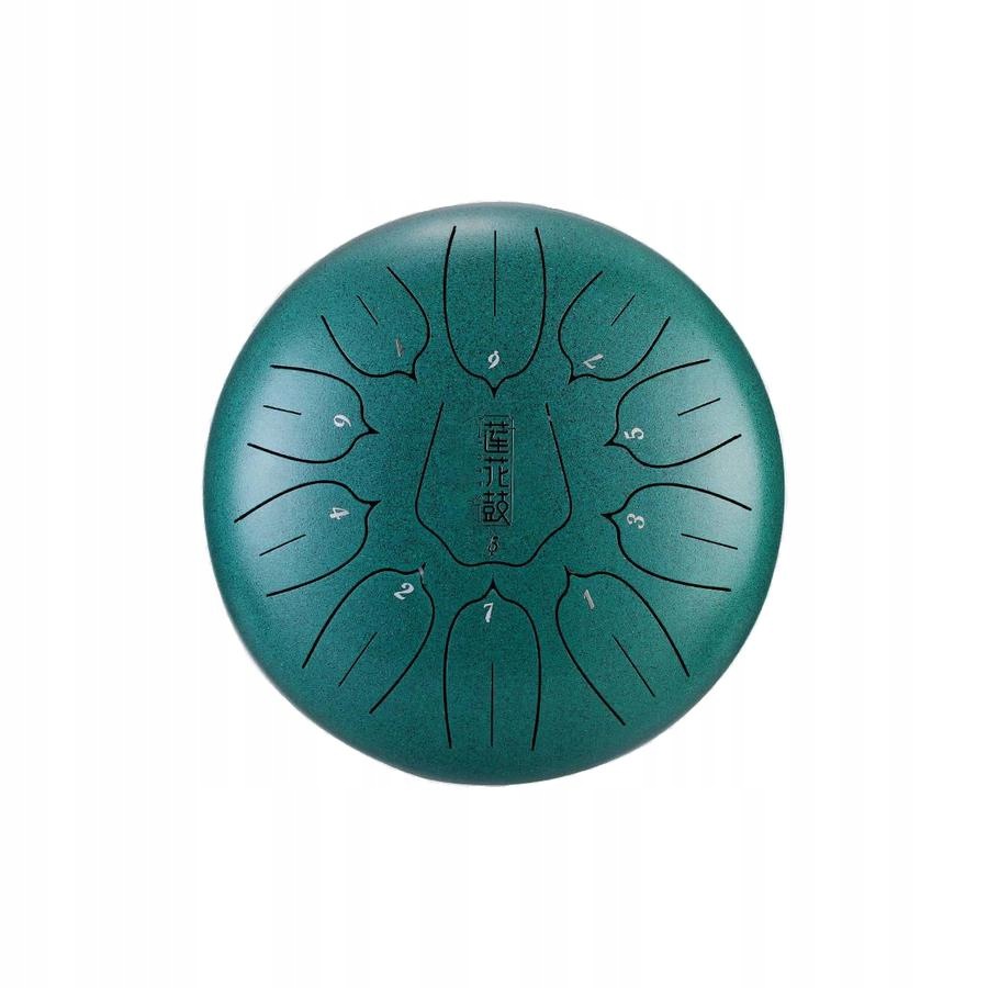 Hluru Tongue Drum Malachite Jazykový buben 11 tónů 10 palců