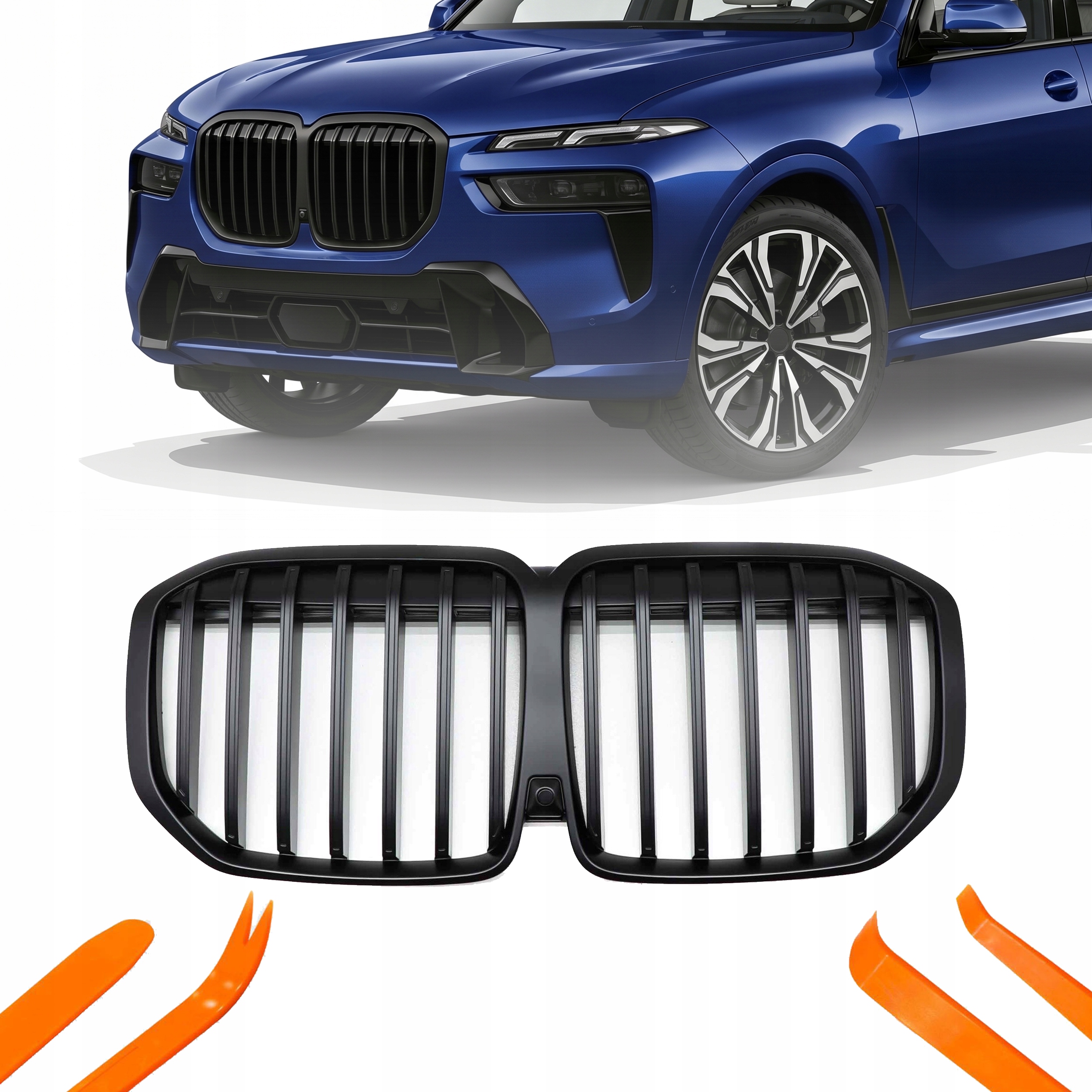 Přední Atrapa Bmw G07 2022-2023 Přední Gril Mřížka Černá